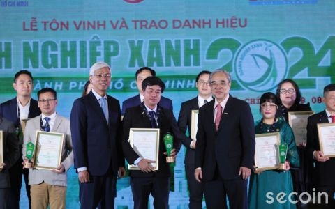 Secoin được vinh danh - Doanh nghiệp xanh TP.HCM 2024